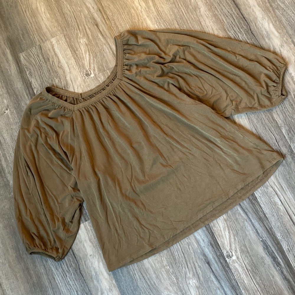 Garnet Hill Peasant Style Blouse